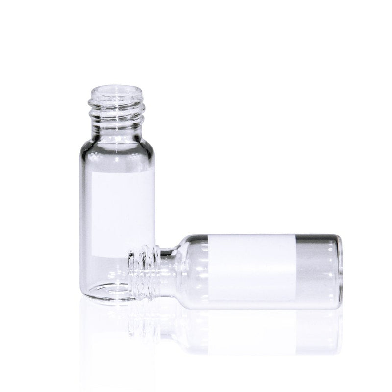 Autosampler Vial, Clear Chromatography Lab Vial, HPLC LC GC 1.5 ml Wide Opening Short Screw-Thread Sample Vial with Write-on Spot, Clear, 12x32mm, 8-425 Top Type, 100 pcs/pk by ALWSCI
