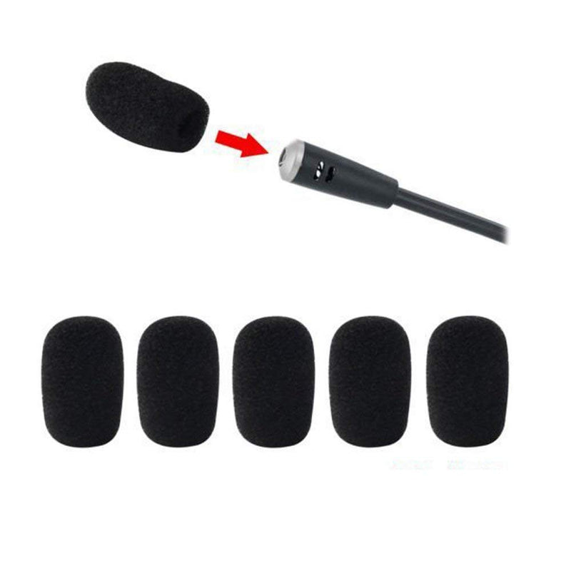 [AUSTRALIA] - ANiceSeller 5 x 5 Pack Small Mic Microphone Windscreen Soft Foam Mic Cover Sponge Skin 