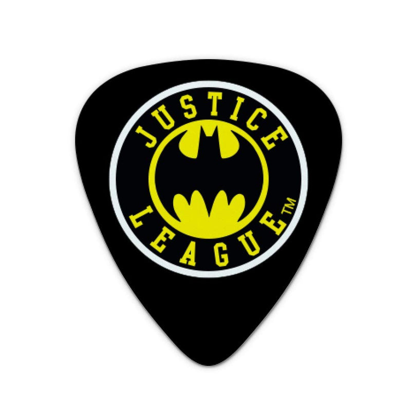 Justice League Batman Athletic Logo Novelty Guitar Picks Medium Gauge - Set of 6