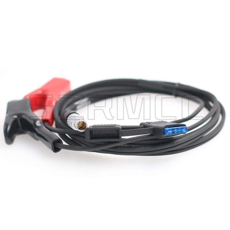 SZRMCC 565855 Power Cable for Leica SR530 1200 GPS 1B 5 Pin to Alligator Clips