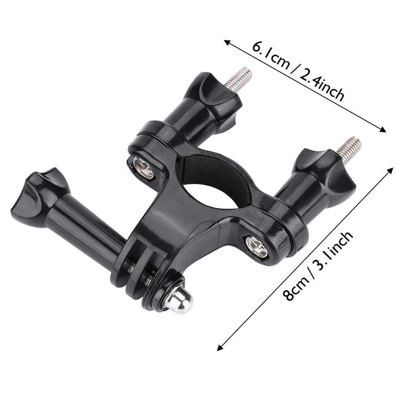 Action Camera Bicycle Screw Mount Holder Set,Portable Handlebar Holder Bracket Bike Grip Mount Support 1.9-3.5cm Tube,Bike Handlebar,Ski Stick,Climbing Cane for Gopro,SJCAM,XiaoYi