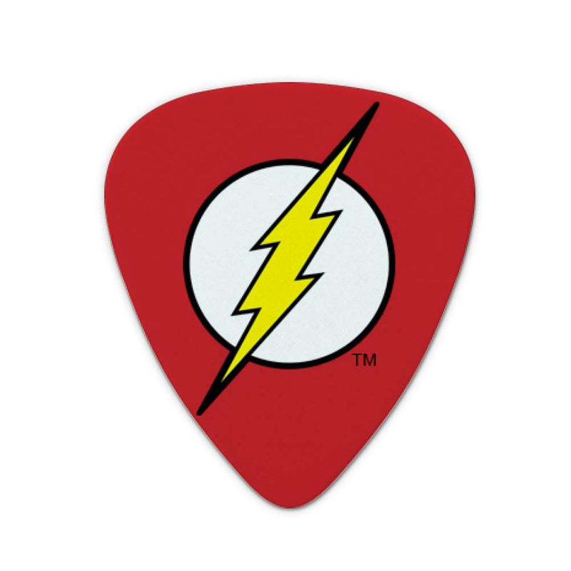 The Flash Lightning Bolt Logo Novelty Guitar Picks Medium Gauge - Set of 6