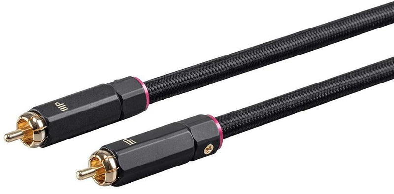 Monoprice Onix Series Digital Coaxial Audio/Video RCA Subwoofer CL2 Rated Cable, RG-6/U 75-ohm 3ft Black 3 Feet