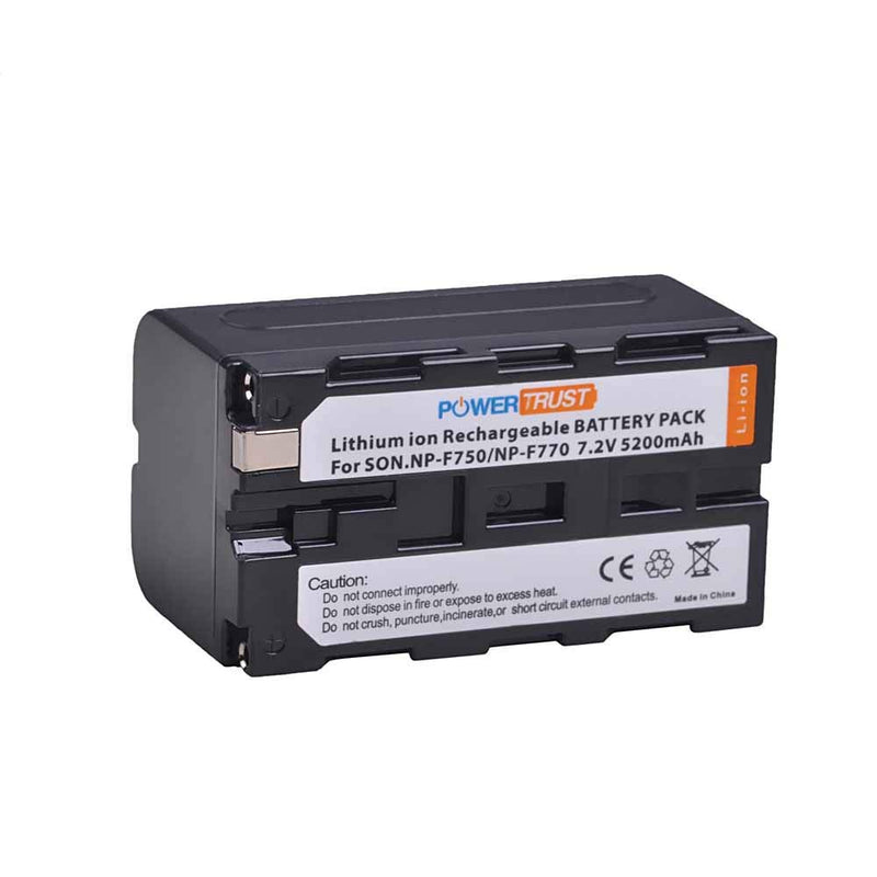 PowerTrust NP-F750 NP-F770 Battery for Sony F750 F770 NP-F730 NP-F960 NP-F970 NP-F550 CD-SC5 CCD-TRV80PK DCR-TRV820 CCD-SC55 Batteries