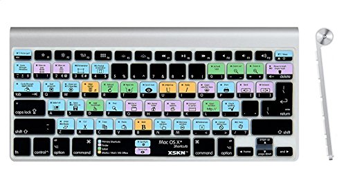 XSKN Mac OS X Shortcut Silicone US and EU Common Version Keyboard Skin Cover for 2015 and Before 2015 Released MacBook Air Pro 13 15 17 Inch A1278 A1286 A1297 A1342 A1369 A1398 A1425 A1466 A1502 A1314