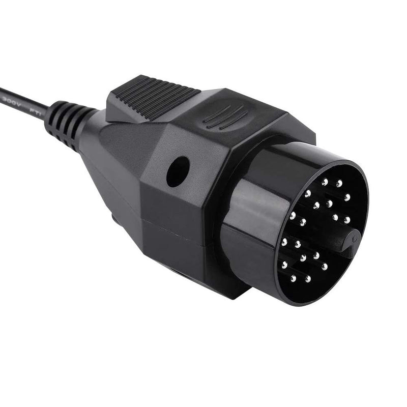 20 Pin to 16 Pin OBD2 Adapter Cable 20Pin to 16Pin OBDII Diagnostic Connector for BMW E36 E38 E39 E46 E53 X 5 Z3