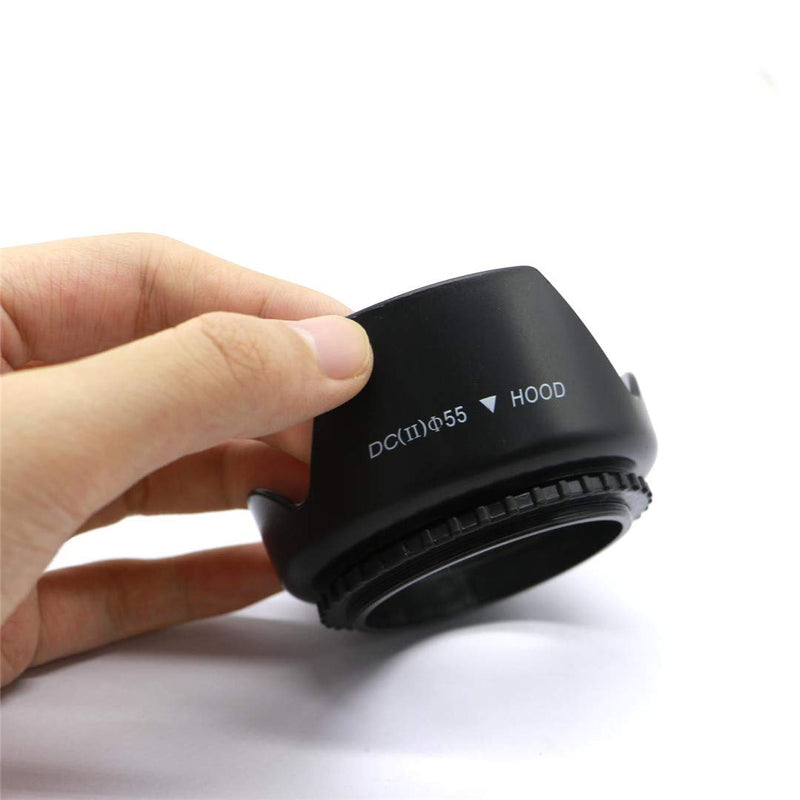 Digital Tulip Flower Threaded Lens Hood for Canon Nikon,Sony,Panasonic,FujiFilm,Olympus,Pentax,Sigma,Tamron,Sun Shade/Shield,Reduces Lens Flare,Blocks Excess Sunlight for Photography 55mm