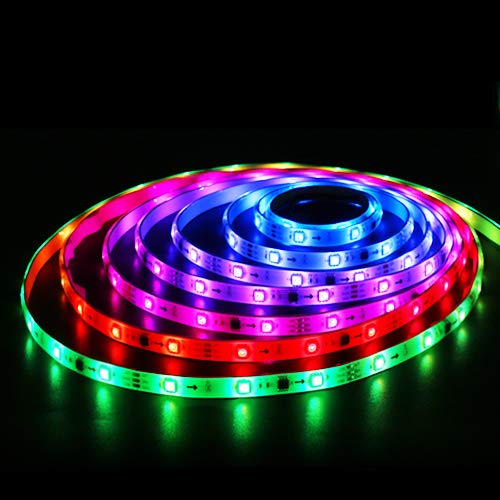 [AUSTRALIA] - Dream Color 16.4ft/5M LED Strip Lights with Music Sync Chase Effect, 150LEDs RGB WS2811 Rope Lighting for Kitchen (Power Supply not Included) 