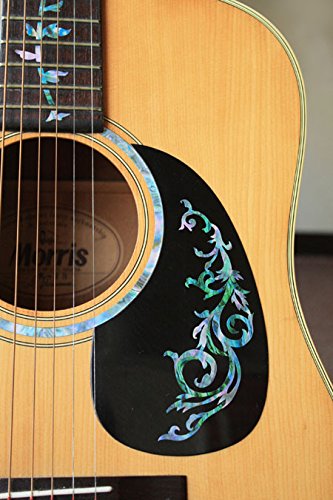 Gothic Line/DS (Abalone Mix) Traditional Vine Inlay Sticker Decals for Guitar & Bass Body