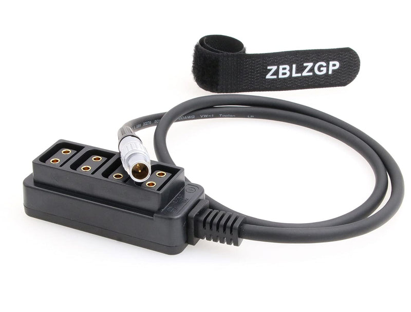 ZBLZGP 0B 2pin Male to 4 D-tap Female Splitter Cable for ARRI RED DSMC2/TILTA