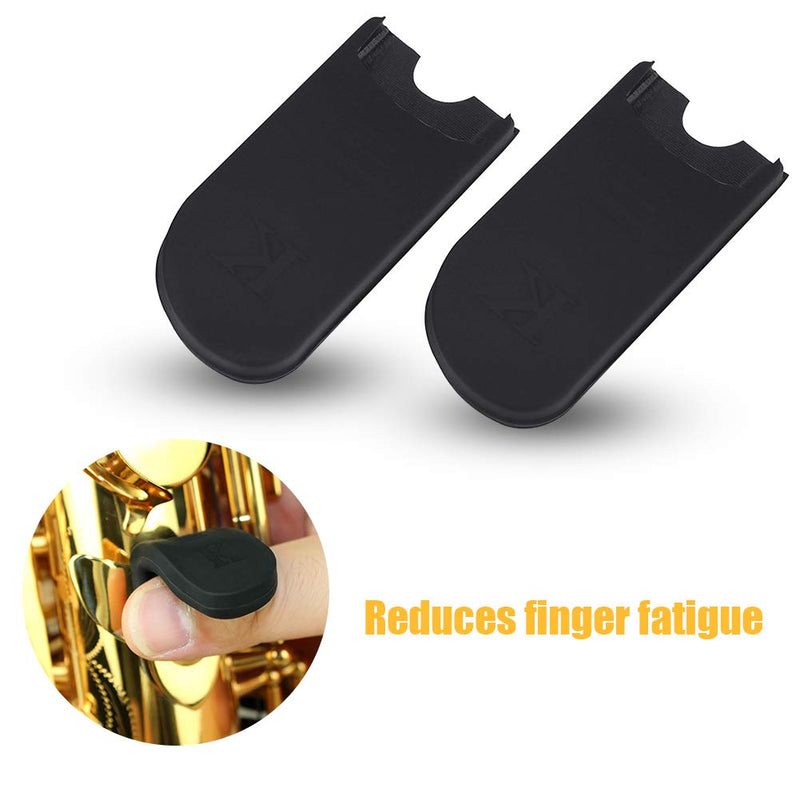 Saxophone Thumb Rest, 2Pcs Comfortable Rubber Finger Rest Cushion Pads for Soprano Alto Tenor Sax