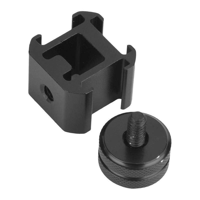 Neufday Aluminium Triple Hot Shoe Camera Mount Adapter Video Accessory Triple Shoe Bracket for Lights, LED Monitors, Microphones, Audio