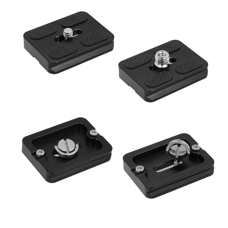 SIOTI Quick Release Plate, PU70+PU60+PU50 Universal Quick Release Plate kit, 1/4" Quick Release Screw Mount with 3Pieces Packed +2Pieces 1/4" to 3/8 Adapter Screw, Compatiable with Arca/Swiss S QR Plate Kit