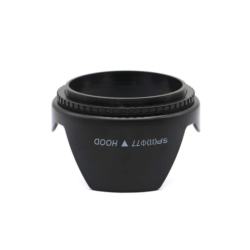 Digital Tulip Flower Threaded Lens Hood for Canon Nikon,Sony,Panasonic,FujiFilm,Olympus,Pentax,Sigma,Tamron,Sun Shade/Shield,Reduces Lens Flare,Blocks Excess Sunlight for Photography 77mm