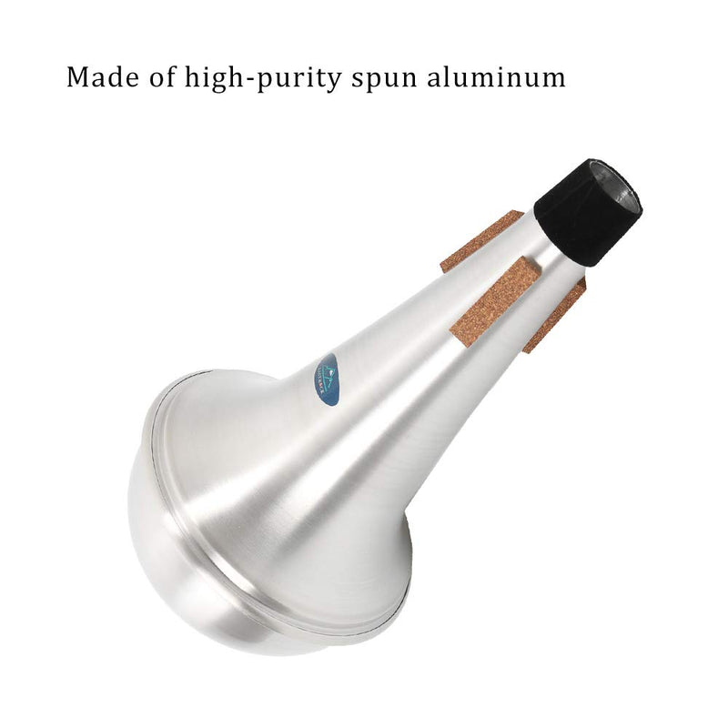 EASTROCK Lightweight Aluminum Trombone Practice Mute Trombone Straight Mute