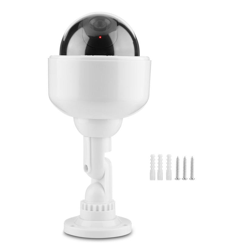 Dummy Camera, Wireless CCTV Anti-Theft Camera, Fake Dome Security Camera 360° Rotation Camera for Residential or Business Premises