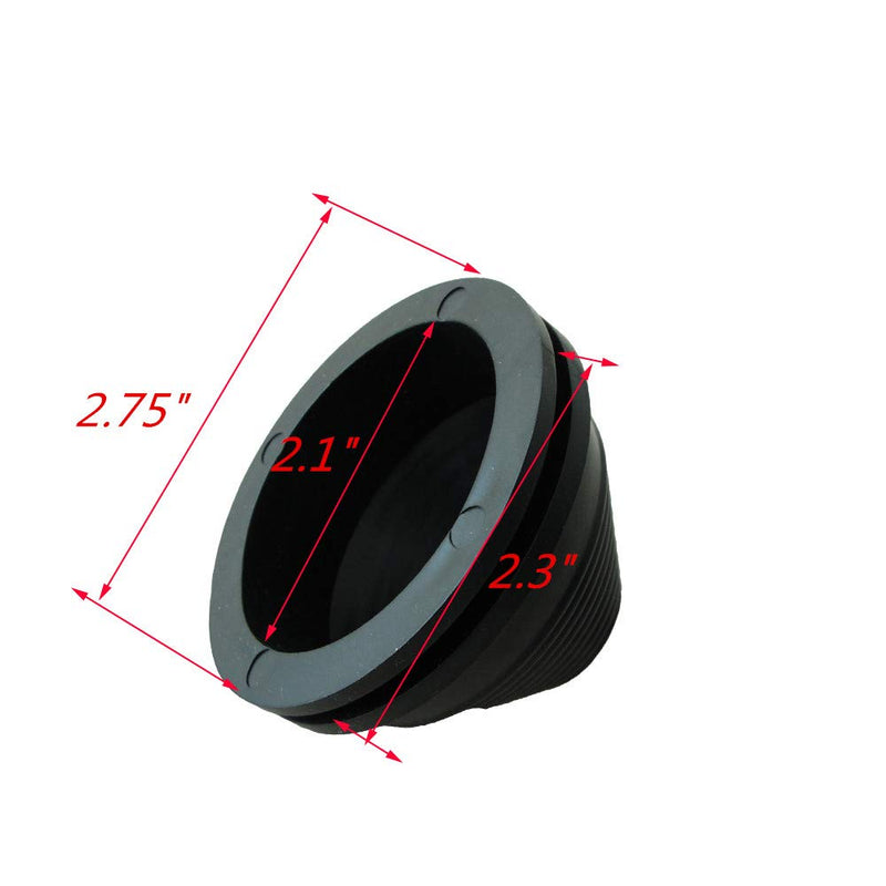 [AUSTRALIA] - 4PCS Firewall Plug Grommet Synthetic Wire Protection, Hole Grommets 2.1" ID 2.3" Drill Hole Black-1 4Pcs 