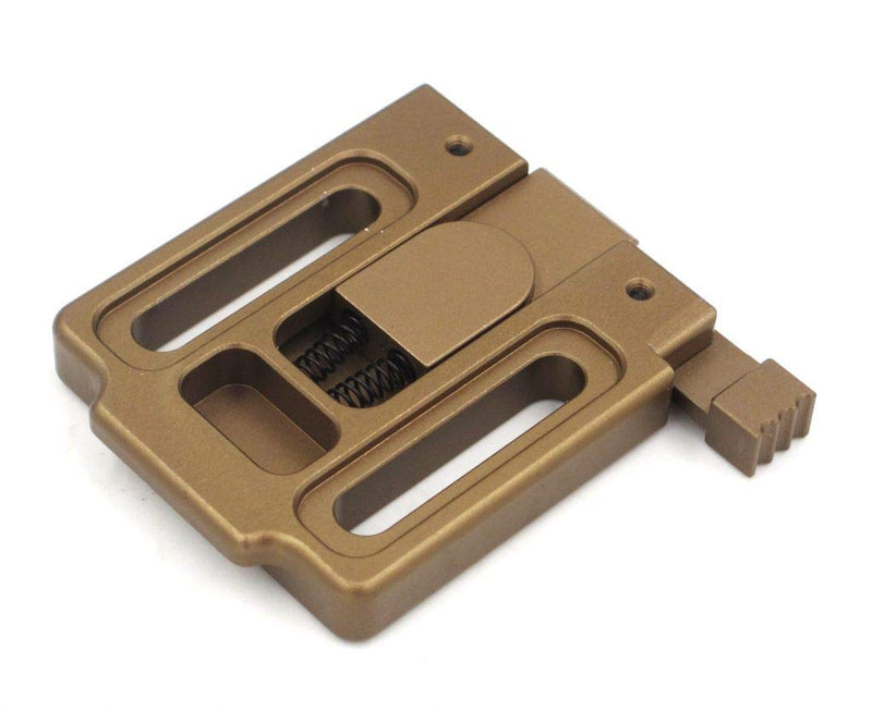 CNC Machined Universal Mount Plate Camera / Light Bracket for NVG Helmet Shroud (Tan) Tan