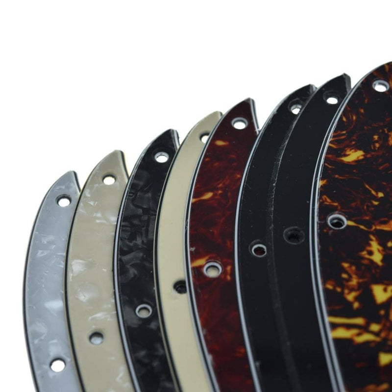 KAISH Lefty 4 String J Bass Style Pickguard Left Handed Bass Pick Guard Scrach Plate for Jazz J Bass made in USA/Mexico Black Pearl