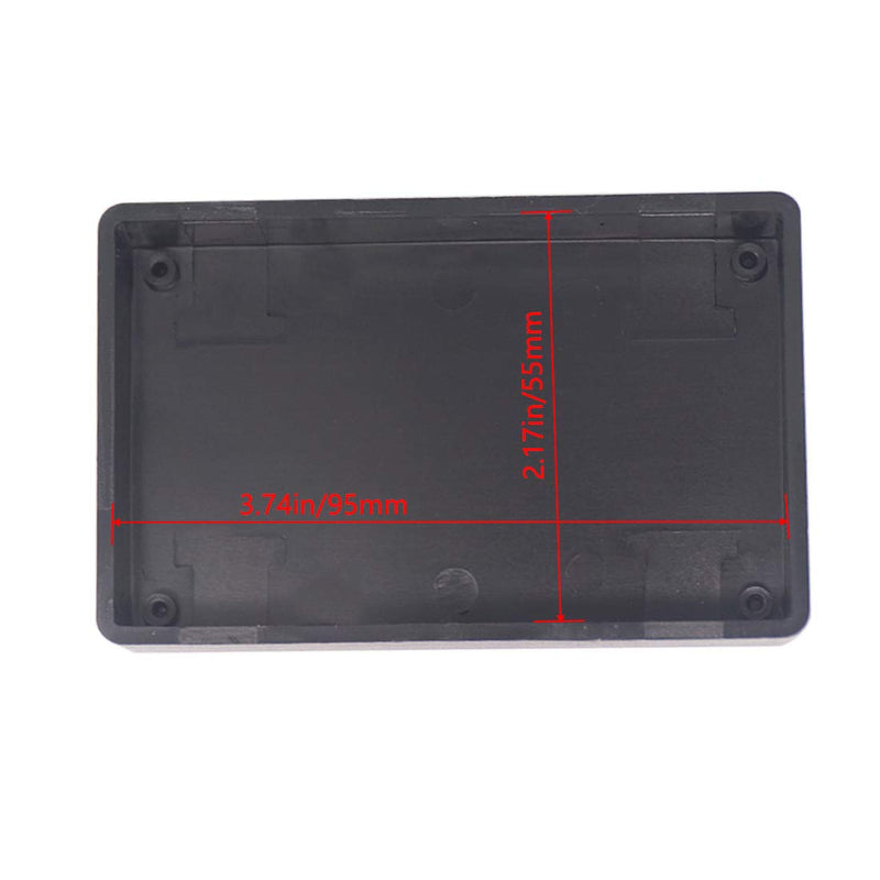Zulkit 8 Packs Project Boxes ABS Plastic Electrical Project Case Power Junction Box Black 3.94 x 2.36 x 0.98 inch (100 x 60 x 25) 3.94" x 2.36" x 0.98"(8 Pieces)