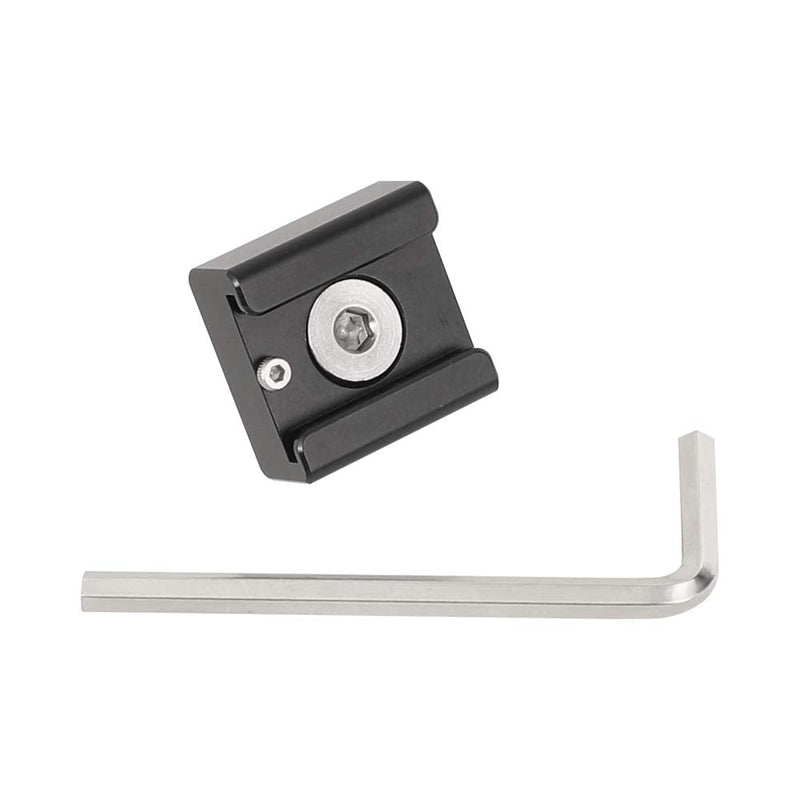 CAMVATE 3/8"-16 Cold Shoe Mount Adapter with Locating Pins Compatible for ARRI Standard Mounting Points