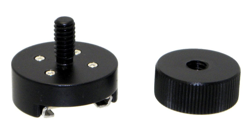 2 Pack Desmond All Metal Cold Shoe Flash Adapter w 1/4 Thread & Nut Compatible with Manfrotto Magic Arm