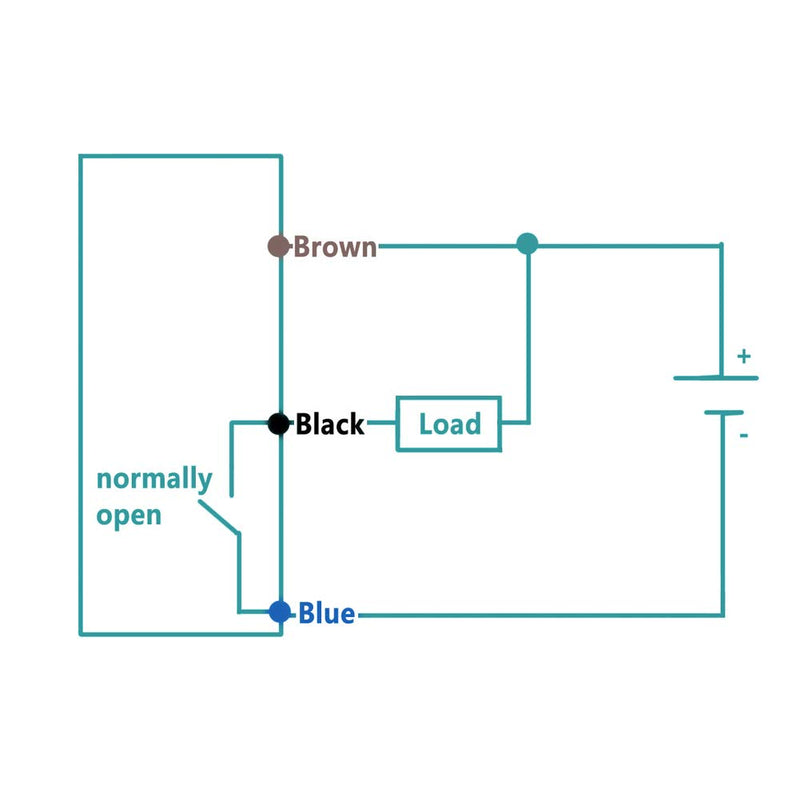2PCS DC5-30V NJK-5002C 10mm Hall Effect Switch Proximity Sensor Inductive Switch NPN NO (Normally Open)
