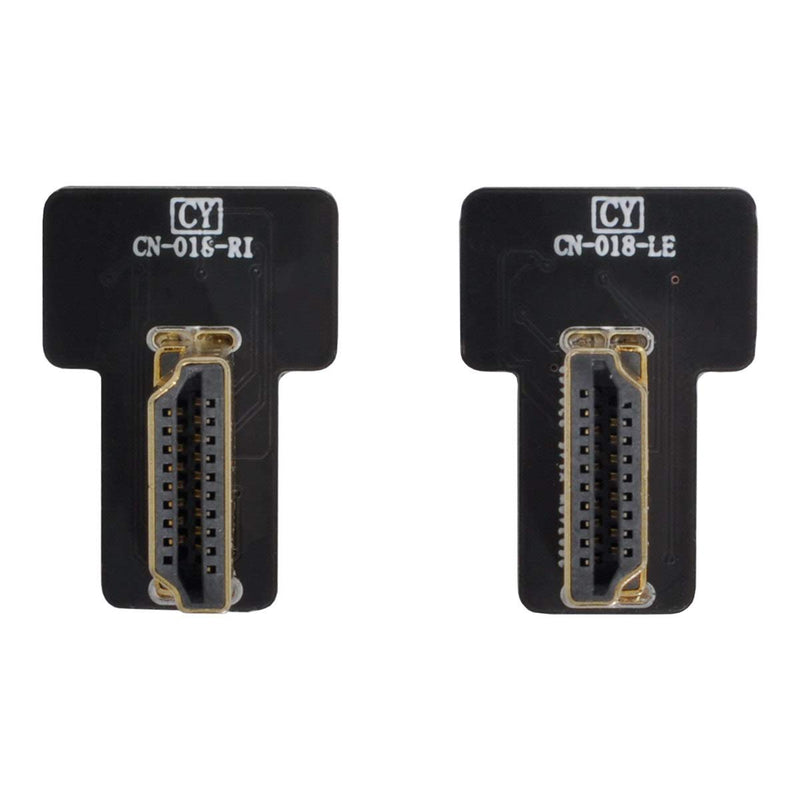 [AUSTRALIA] - Cablecc CYFPV HDMI Type A Male Connector Left & Right Angled 90 Degree for FPV HDTV Multicopter Aerial Photography 
