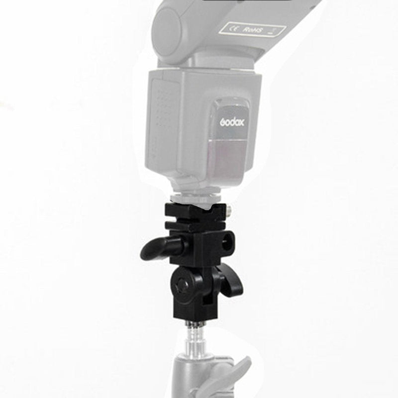 Godox Type E Flash Speedlite Hot Shoe Umbrella Light Holder Universal Mount Stand Flash Bracket Compatible TT685 V850 V860II TT350 TT600 V350