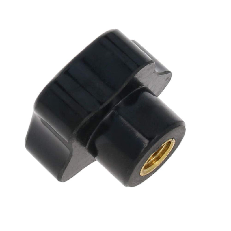 Bettomshin 5Pcs Star Knobs, M10(10mm) x 40mm Female Thread Clamping Handle, Hand Star Knobs, Metal Thread Nut Handle Knobs for Mechanical Equipment, Instrument Apparatus,Industry Equipment, Black