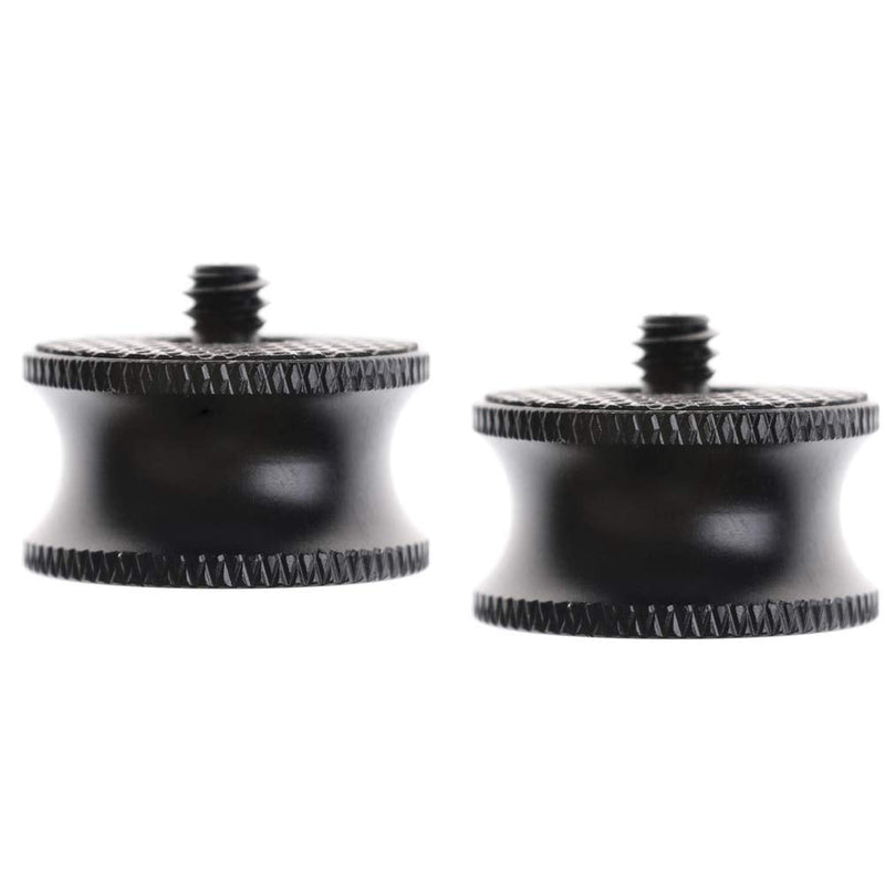 (2 Packs) 3/8" Female to 1/4" Male Thread Screw Mount Metal Adapter, 3/8 inch - 1/4 inch Tripod Plate Screw, Aluminum Alloy, Rubber Gasket