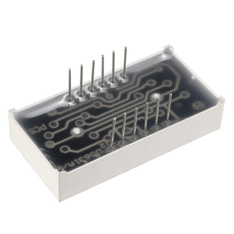 uxcell Common Anode 12 Pin 3 Bit 7 Segment 1.48 x 0.75 x 0.31 Inch 0.55" Kelly LED Display Digital Tube 5pcs