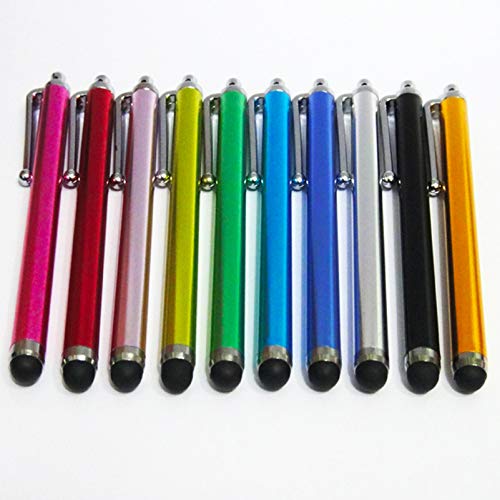 Universal Screen Metal Touch Stylus Pen for Android Device Mobile Phone Cell Smart Phone Tablet iPad iPhone (Multicolor 3pcs)