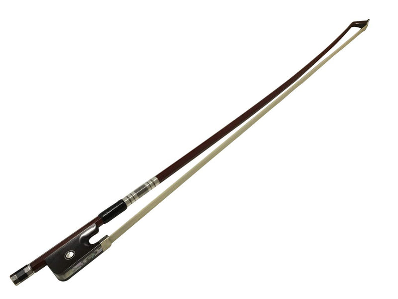 Cello Bow - 1/2 Cello Bow Brazil Wood Mongolian Horsehair, Well Balanced - Light Weight, Hand-Made Cello Bow with Ebony Frog
