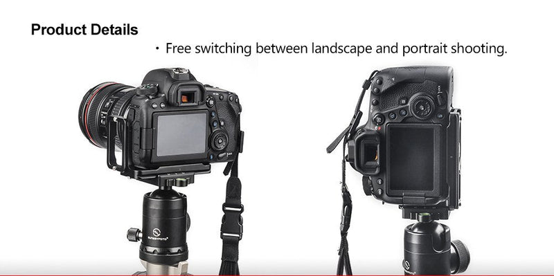 SUNWAYFOTO PCL-6DII Dedicated L Plate for Canon EOS 6D Mark II Camera Arca/RRS Compatible