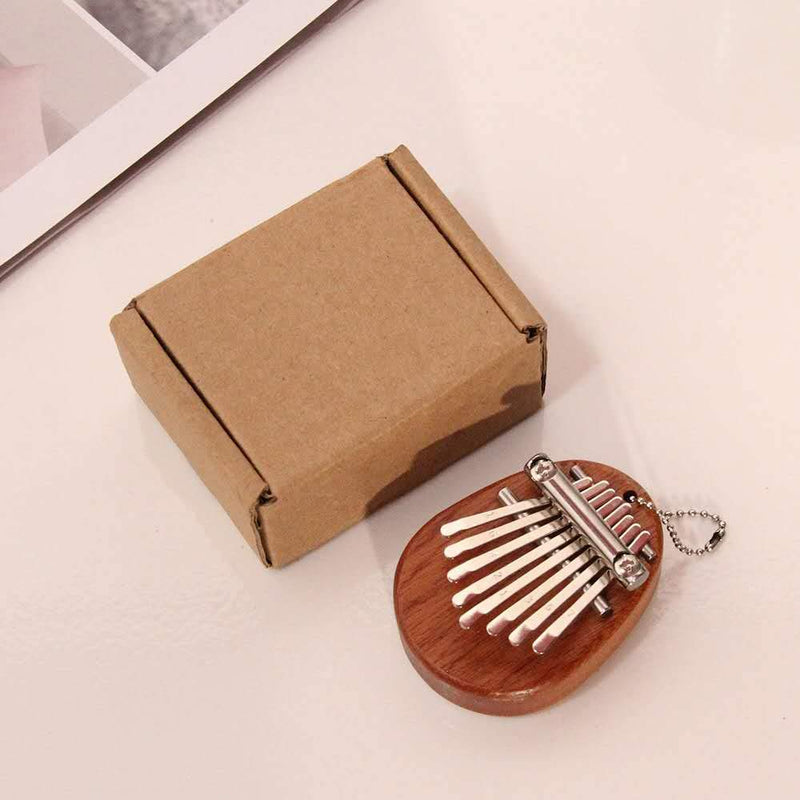 joybox 8 Keys Thumb Piano Mini Kalimba Thumb Piano Portable Piano exquisite Thumb Piano Solid Wood Finger Piano Pendant Musical Instrument Beginners Gift