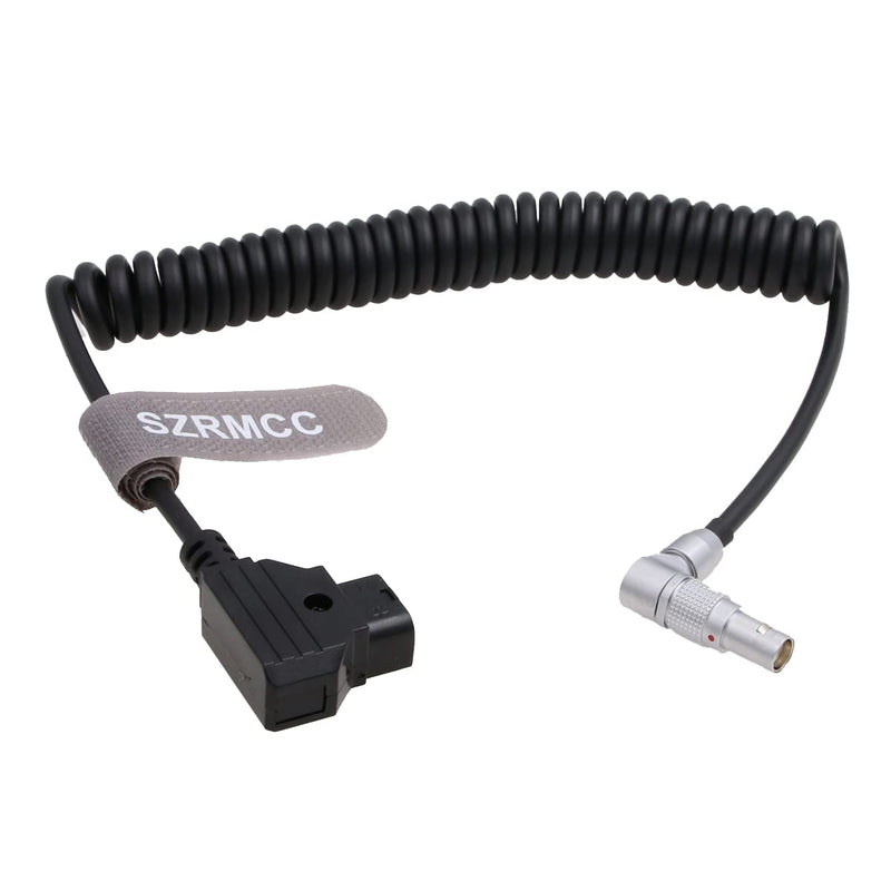 SZRMCC Komodo 2 Pin Female to D-tap Coiled Power Cable for RED Komodo Camera