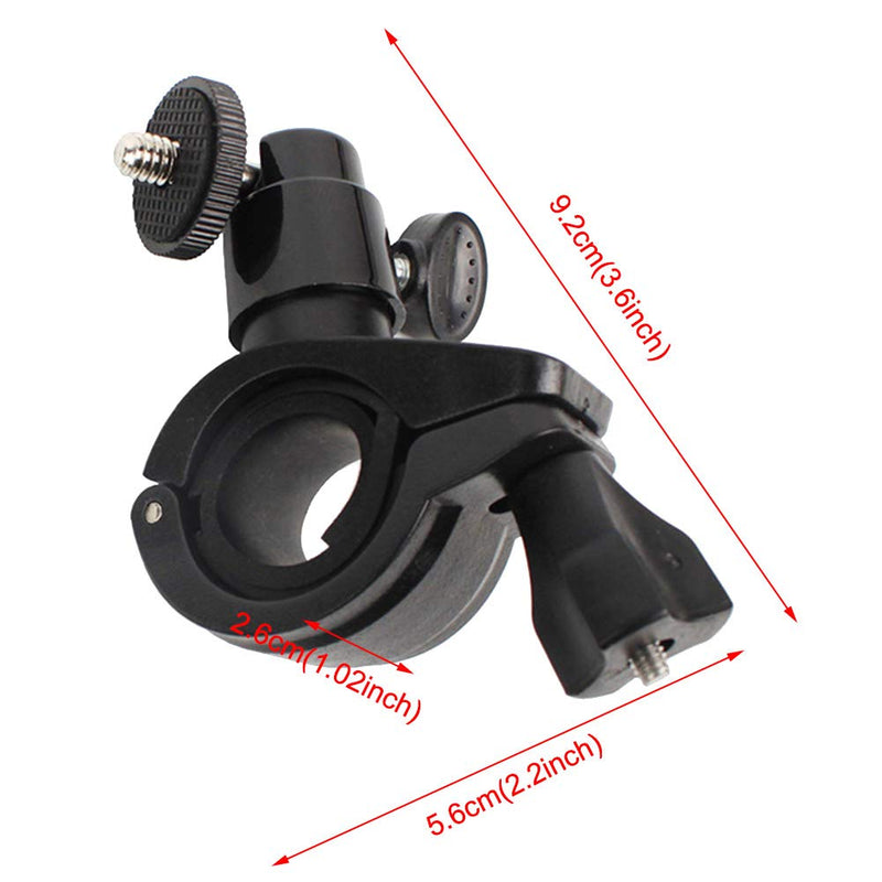 CALIDAKA Bike Bracket Gimbal Stabilizer,for Osmo Mobile 4/Mobile 3/Mobile 2 Bicycle Mount Holder Clip,Bike Clamp Handheld Gimbal Stabilizer Accessories 1.02x3.6x2.2inch Black