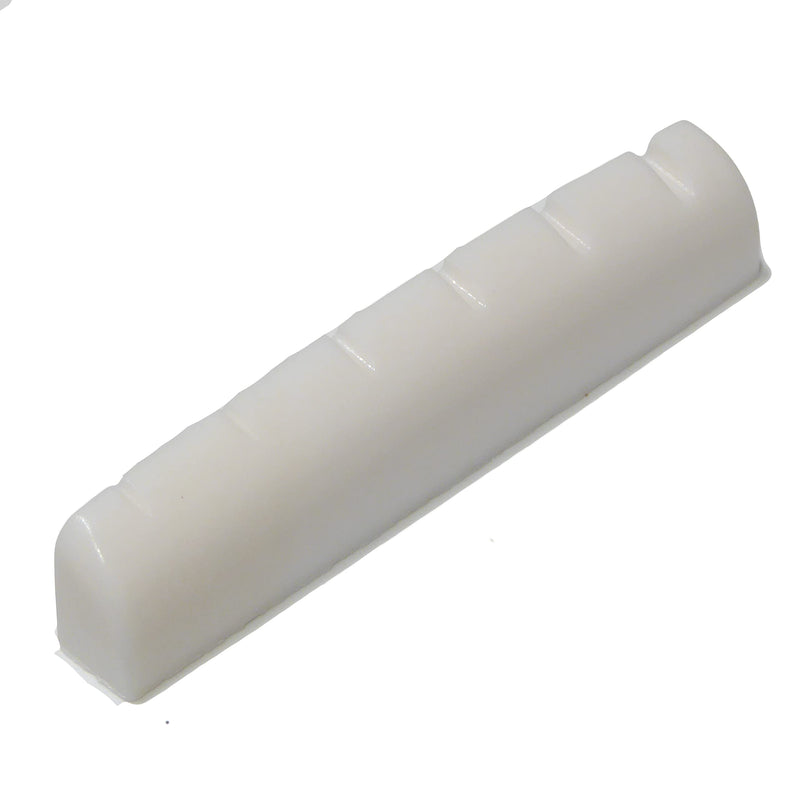 Guitar nut acoustic or electric 42mm x 6mm in white quality resin material.