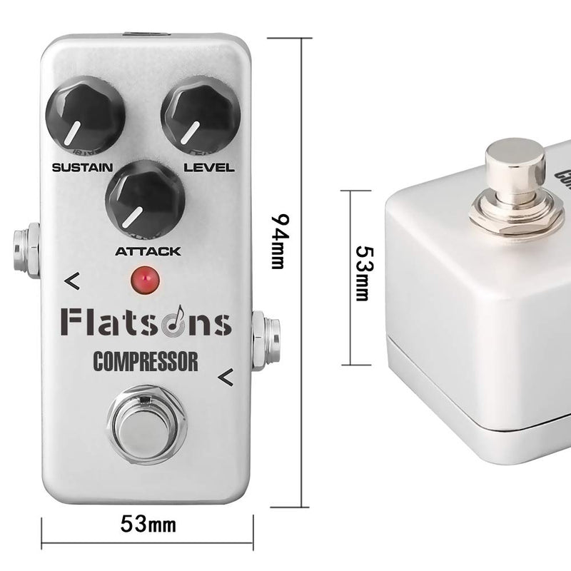 [AUSTRALIA] - Compressor Guitar Pedal Mini Effect Processor Dynamic Fully Analog Circuit Universal for Guitar and Bass Exclude Power Adapter Three Adjustment Knobs 
