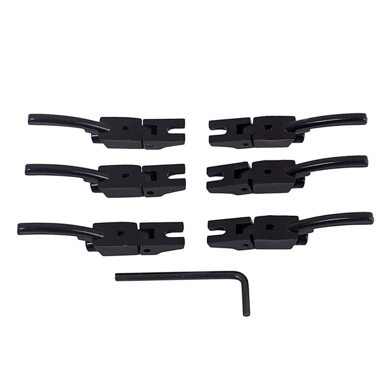 Alnicov 6 Pcs Guitar Bridge String Saddles Tremolo Bridge Locked String Saddle for Electric Guitar Parts Accessories