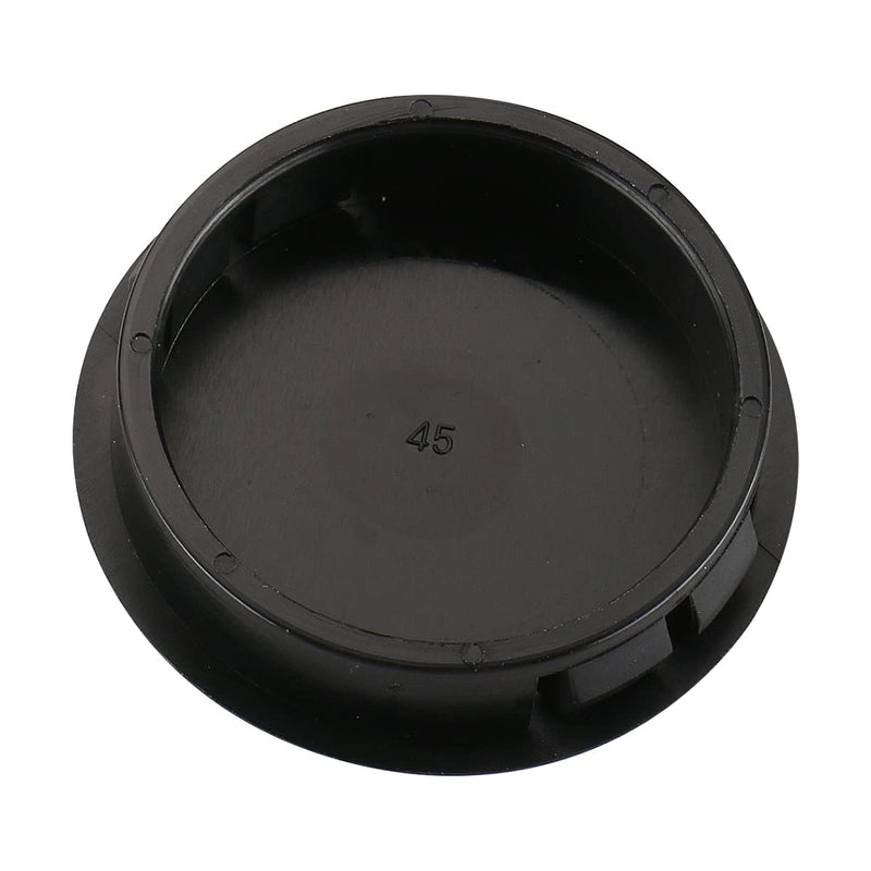 Baomain Plastic Locking Hole Plugs Panel Hole Diameter 1.75" (45mm) Black HP-45 Pack of 25