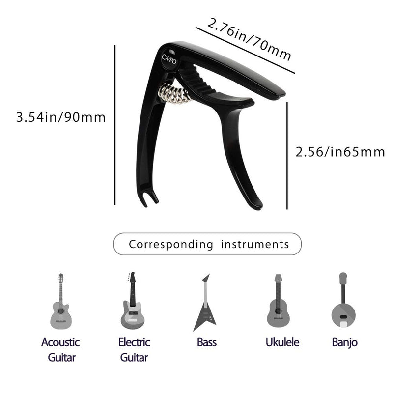 Guitar Capo For Acoustic and Electric Guitar - with 6 Strings
