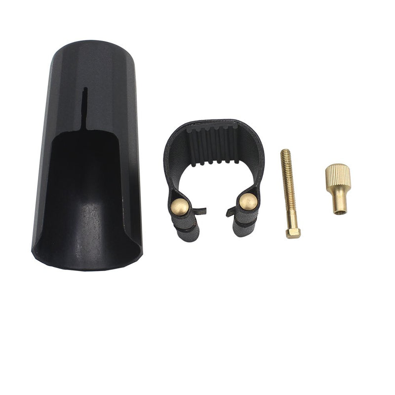 Mowind Artificial Leather Compact Durable Ligature Fastener for Alto Sax Saxophone Rubber Mouthpiece
