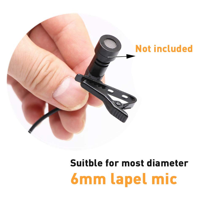 [AUSTRALIA] - BAISDY 10PCS Lapel Microphone Clip Replacement Kit for Lavalier Lapel Microphone, 6mm 