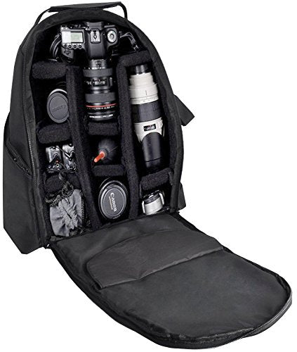 Deluxe Digital SLR Camera Backpack for Canon EOS Rebel EOS-M, EOS M3, EOS M6, EOS M10, EOS M50, M100, T3, T3i, T4i, T5, T5i, T6, T6i, T6s, T7, T7i, EOS 5D, 6D, 7D, 60D, 70D, 77D, 80D, SL1, SL2 Camera