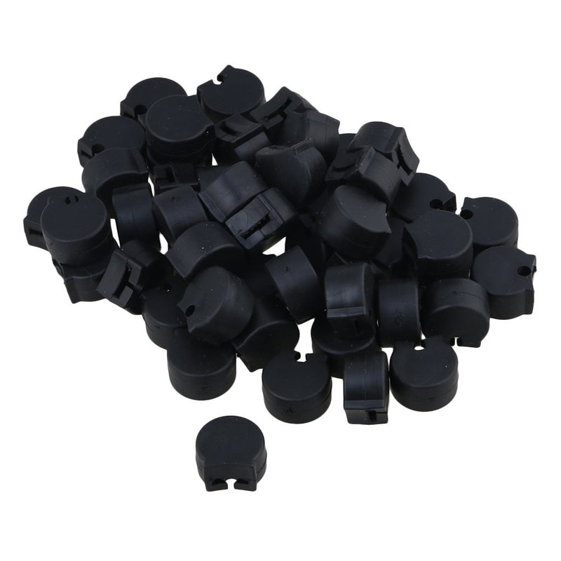 50pcs Comfortable Black Rubber Oboe Clarinet Thumb Rest Cushion Protector