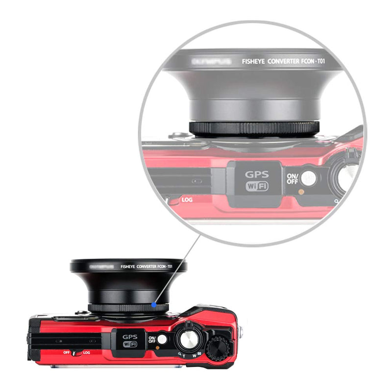 Filter Adapter JJC Conversion Lens Ring Adapter for Olympus Tough TG-6 TG6 TG-5 TG5 TG-4 TG4 TG-3 TG3 TG-2 TG2 TG-1 TG1 Replaces Olympus CLA-T01 Adapter Ring Mount 40.5mm Filter