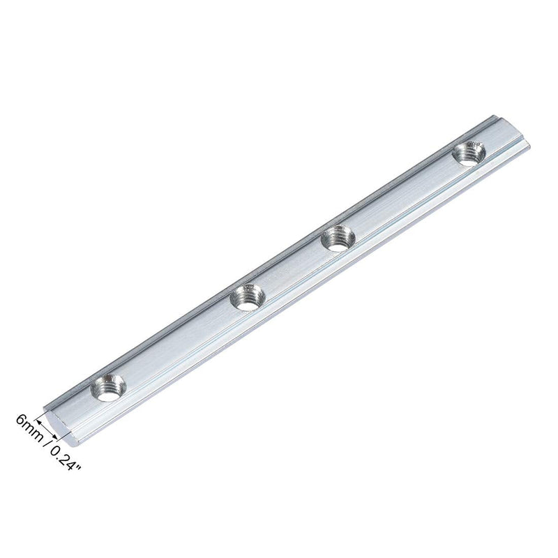 uxcell Straight Line Connector, 3.9 Inch Joint Bracket with Screws for 2020 Series T Slot 6mm Aluminum Extrusion Profile, 5 Pcs