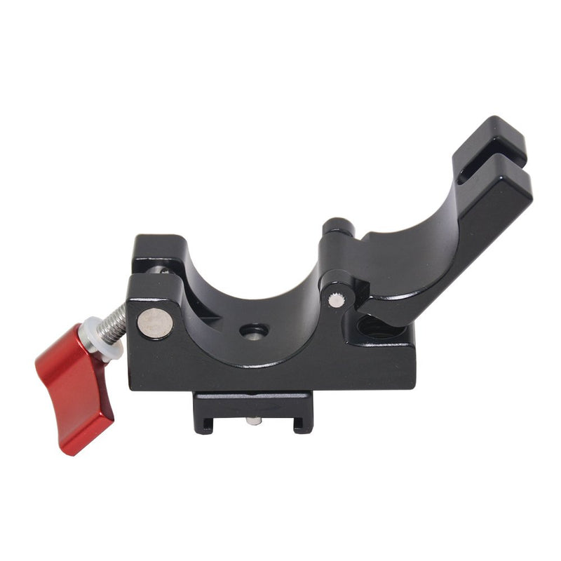 Aluminum Rod Light Mount Stand Bracket, 25mm Rod Clamp Holder Hot/Cold Shoe Extender for DJI Ronin-M, Freefly MoVI for The Zhiyun Crane V2 Dual Handles